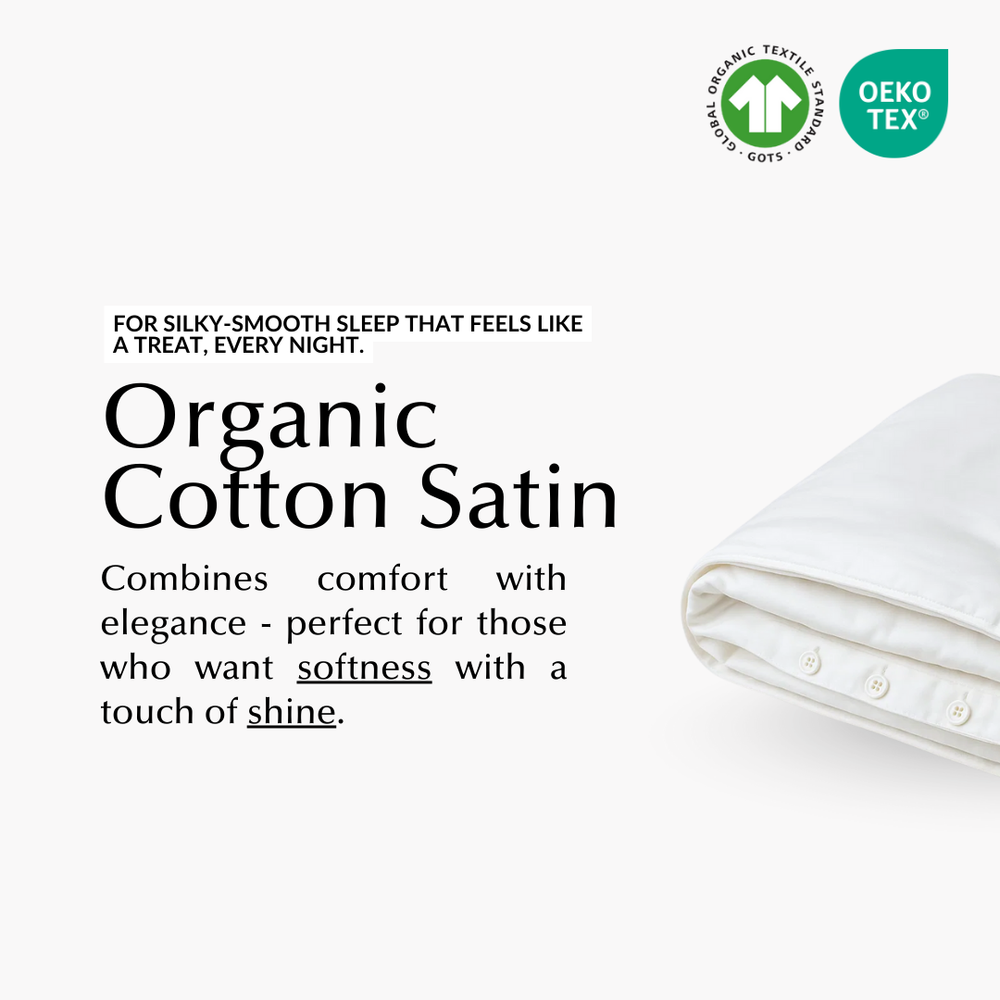 Soft & Silky Duvet Cover in White (Organic Cotton)